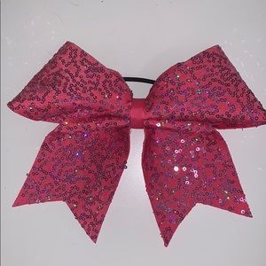 VARSITY Pink Cheerleading Bow